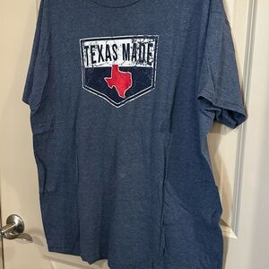 Blue Relaxed Polo T-Shirt with Short Sleeves